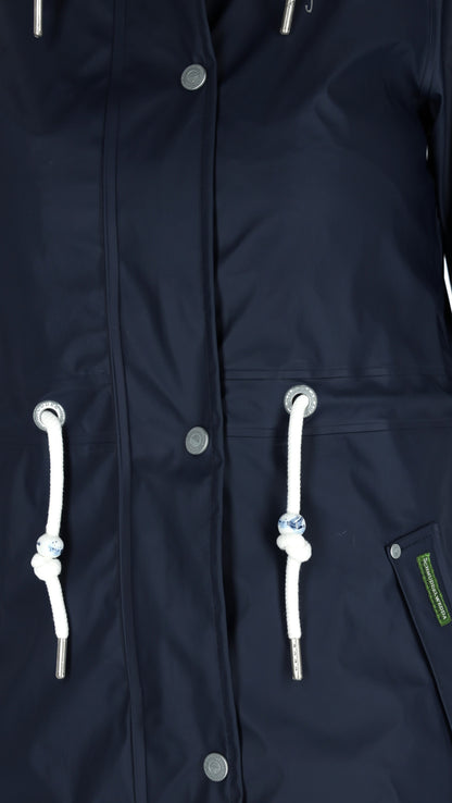 Schmuddelwedda płaszcz przeciwdeszczowy damski wykonany z recyklingowanego poliestru