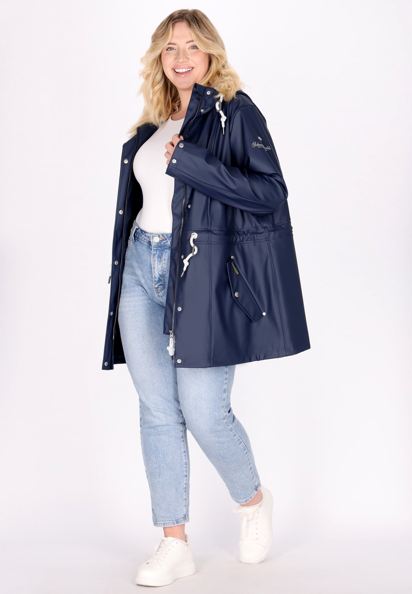 płaszcz przeciwdeszczowy Schmuddelwedda damski w rozmiarze plus size