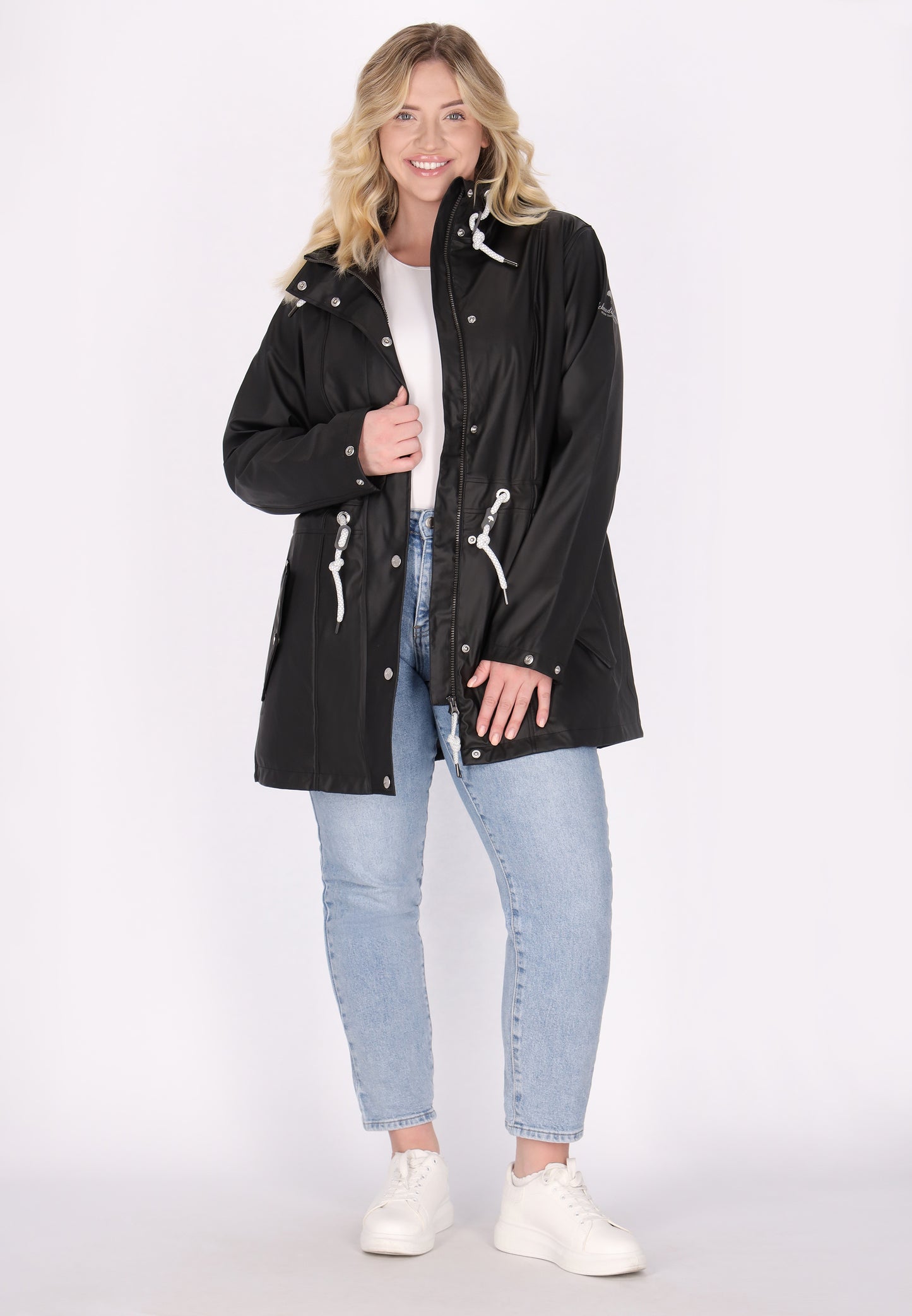 płaszcz przeciwdeszczowy Schmuddelwedda damski w rozmiarze plus size