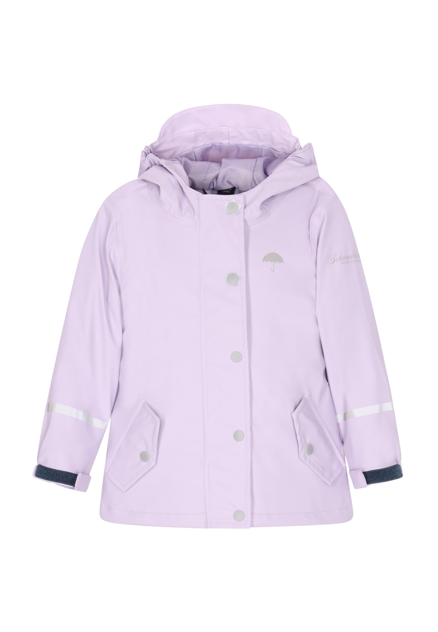 Schmuddelwedda Regenjacke aus recyceltem Material gefertigt