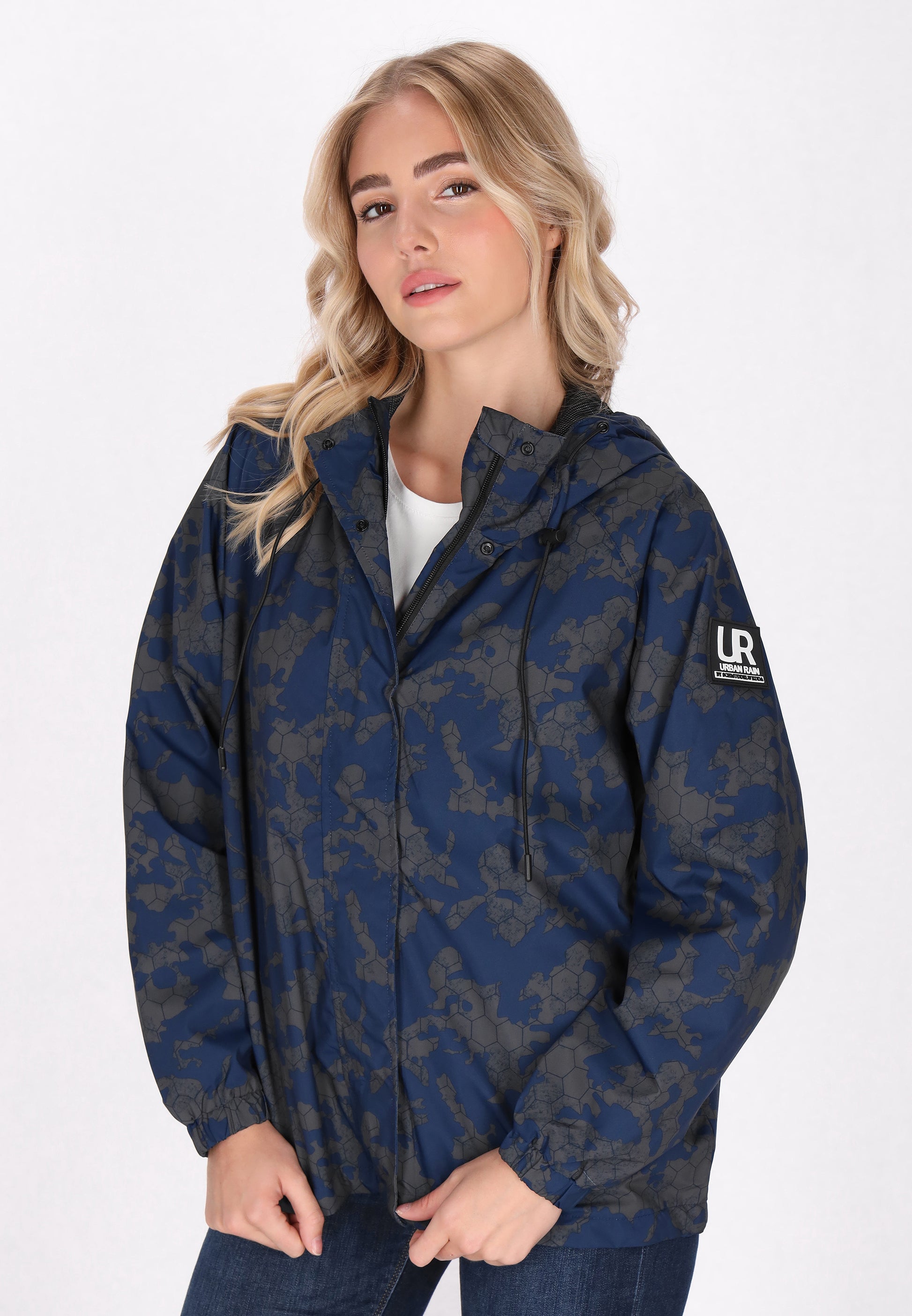 urban rain von Schmuddelwedda Damen Oversized Anorak
