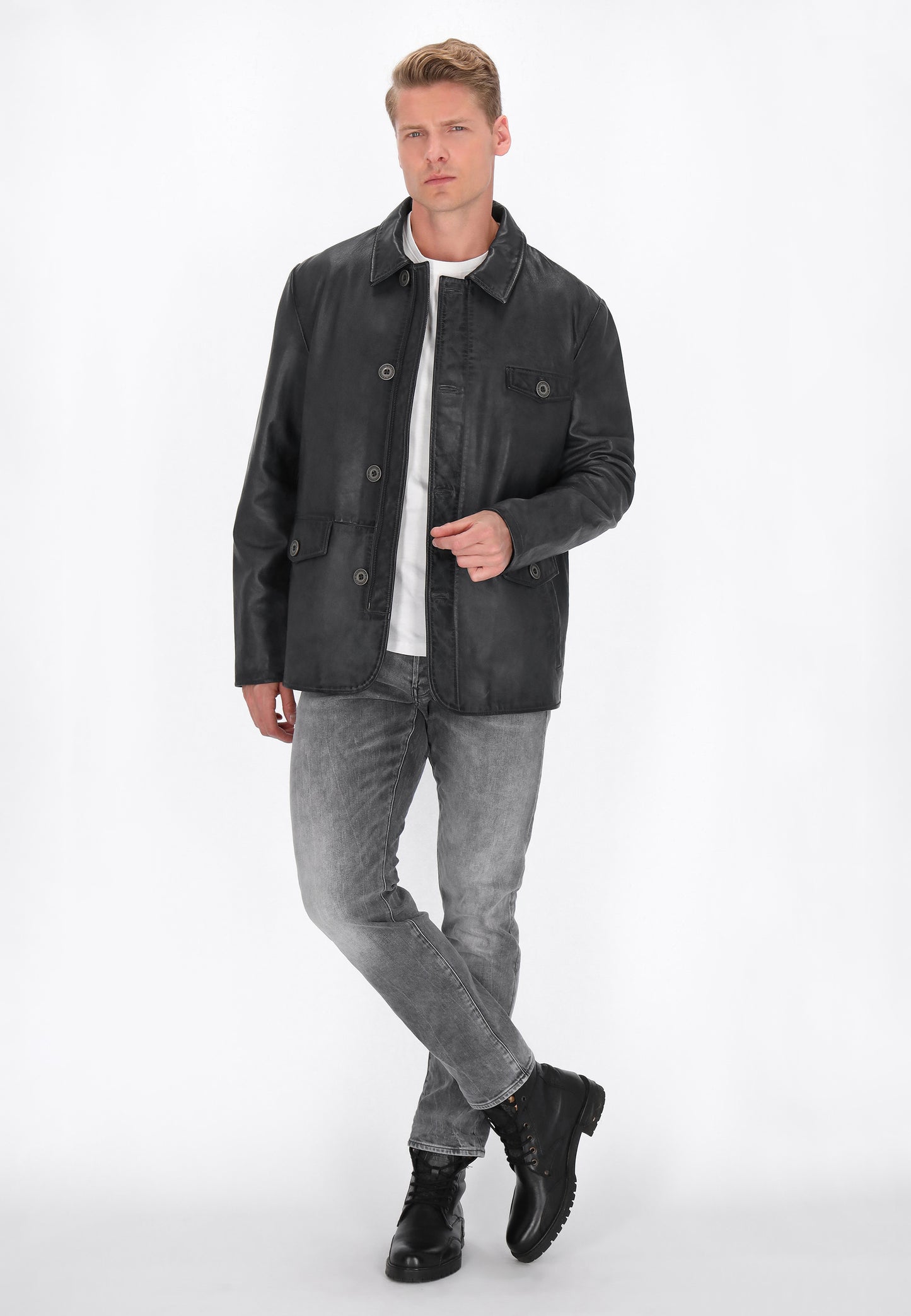 DreiMaster Vintage Men's Leather Jacket