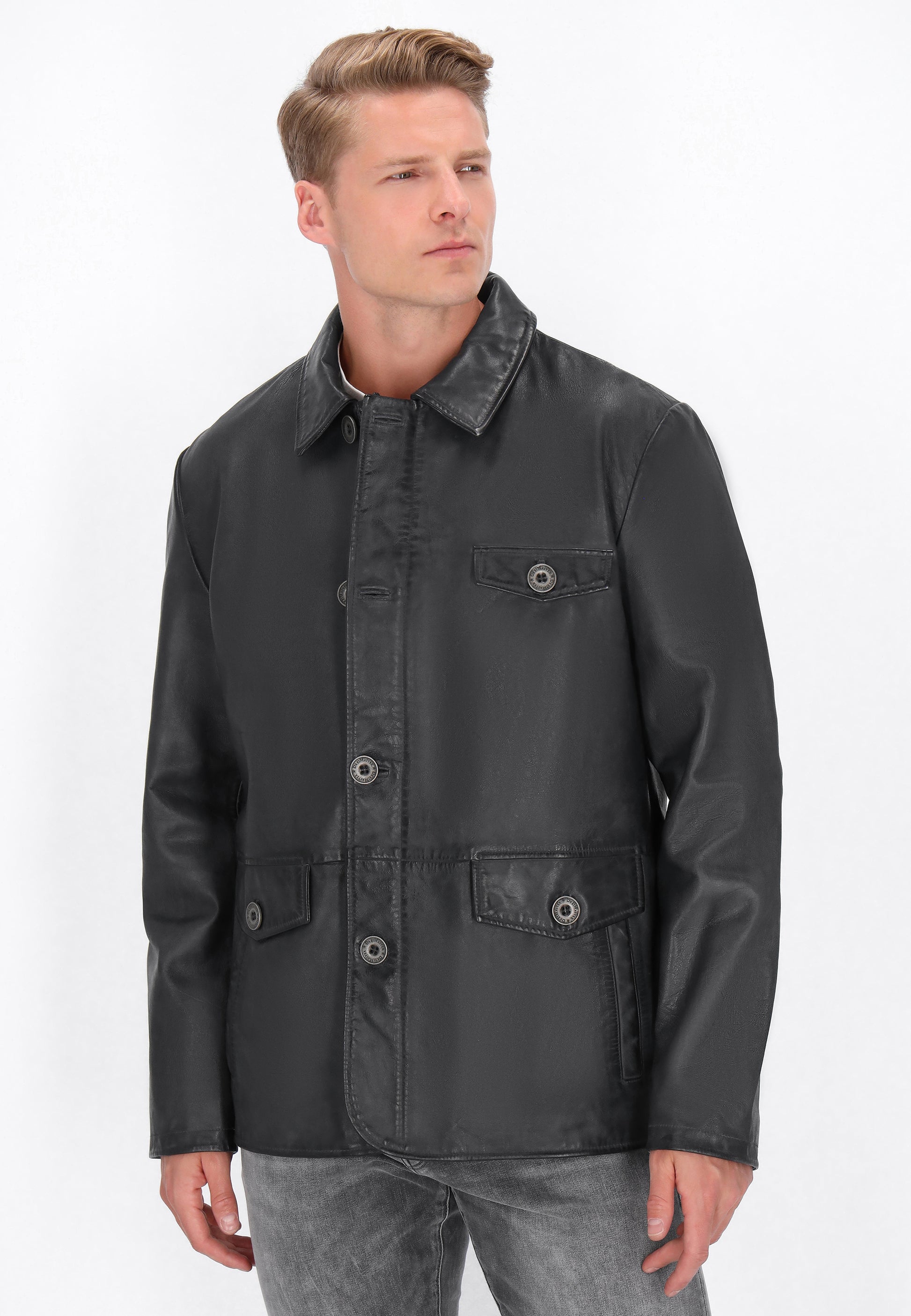 DreiMaster Vintage Men's Leather Jacket