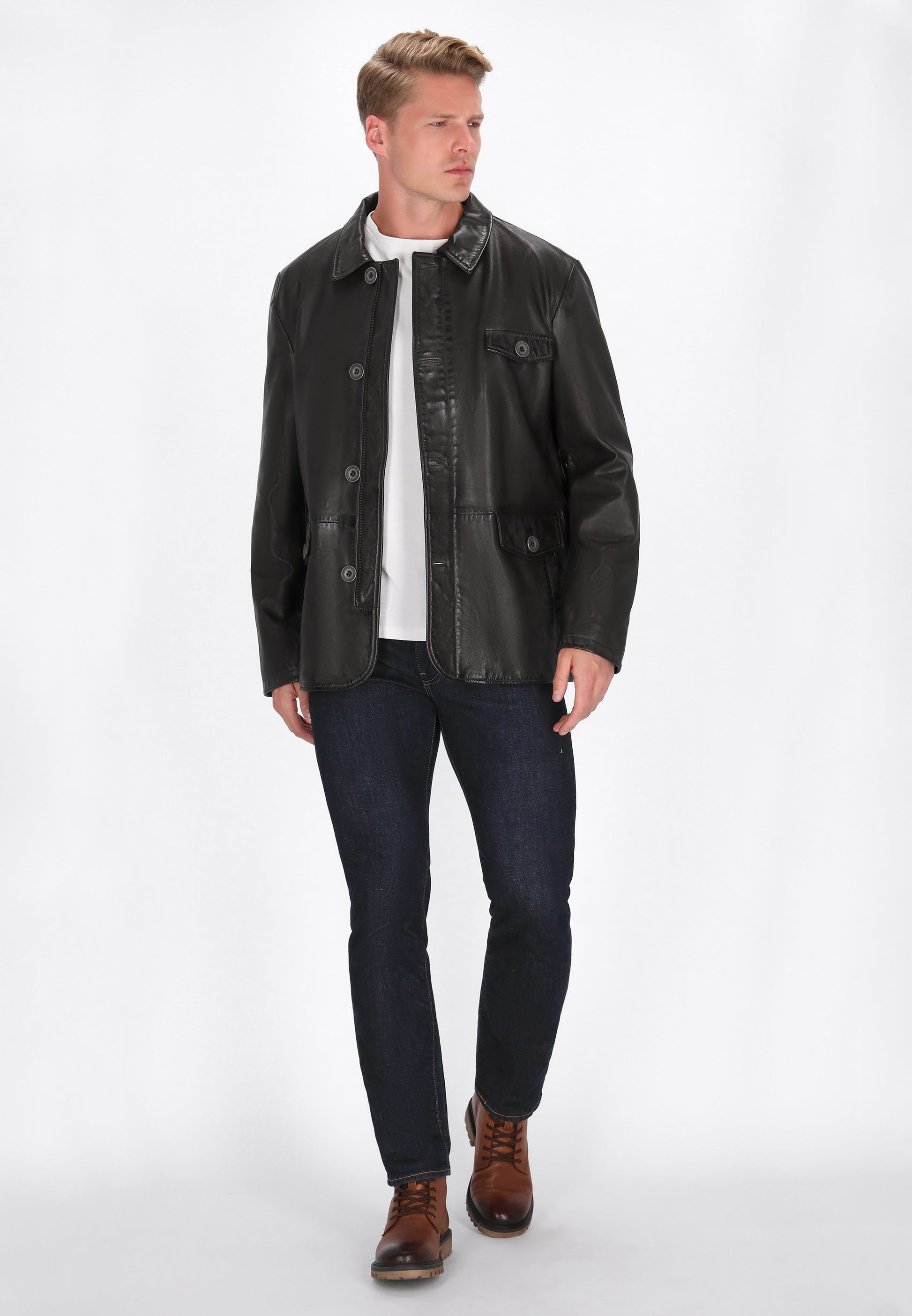 DreiMaster Vintage Men's Leather Jacket