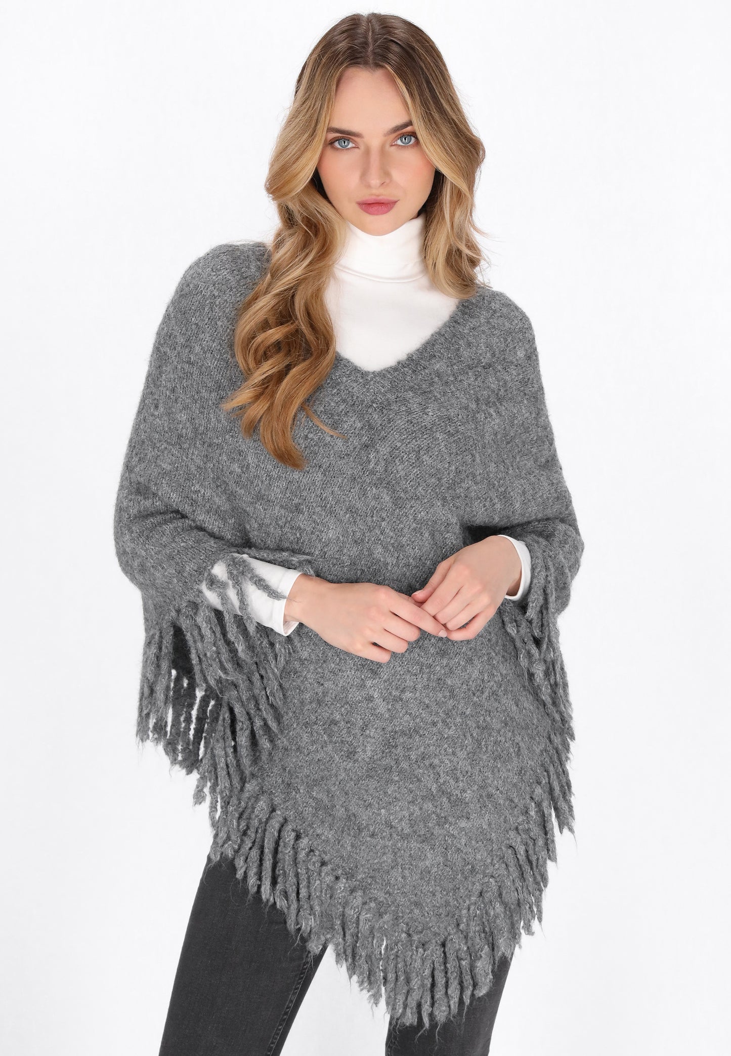 DreiMaster Vintage Damen Poncho