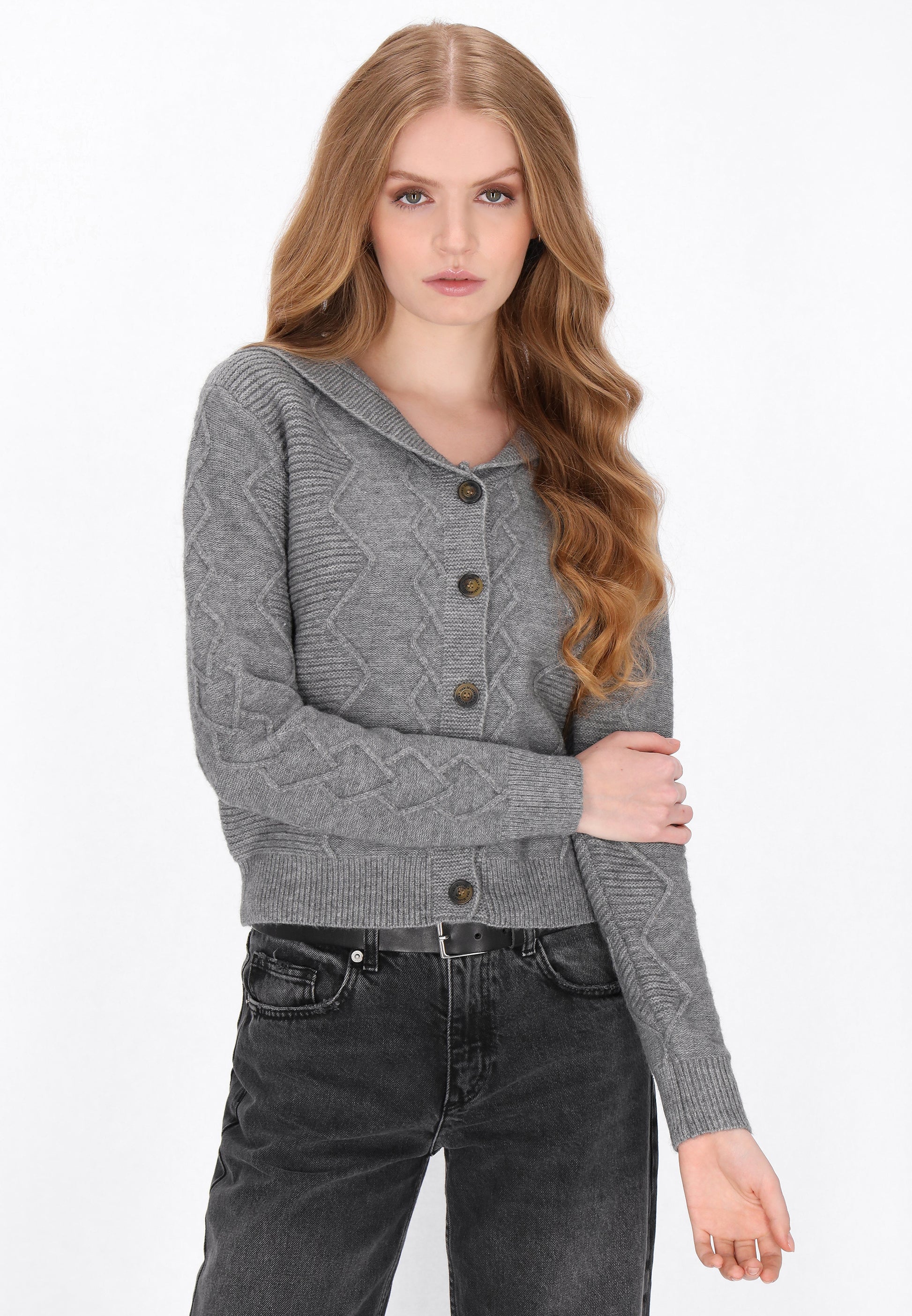 DreiMaster Vintage Damen Strickjacke