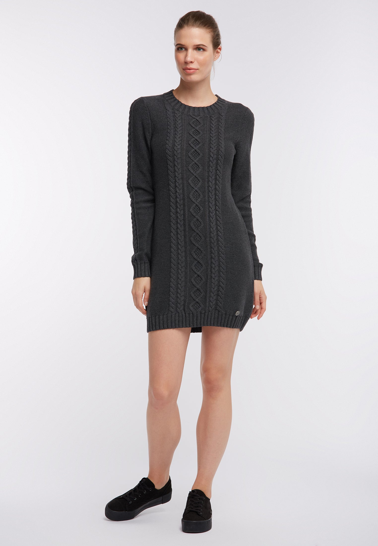 DreiMaster Kobiety dzianinowa sukienka, długi sweter