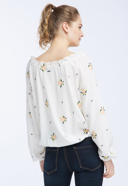 DreiMaster Vintage Bestickte Damenbluse