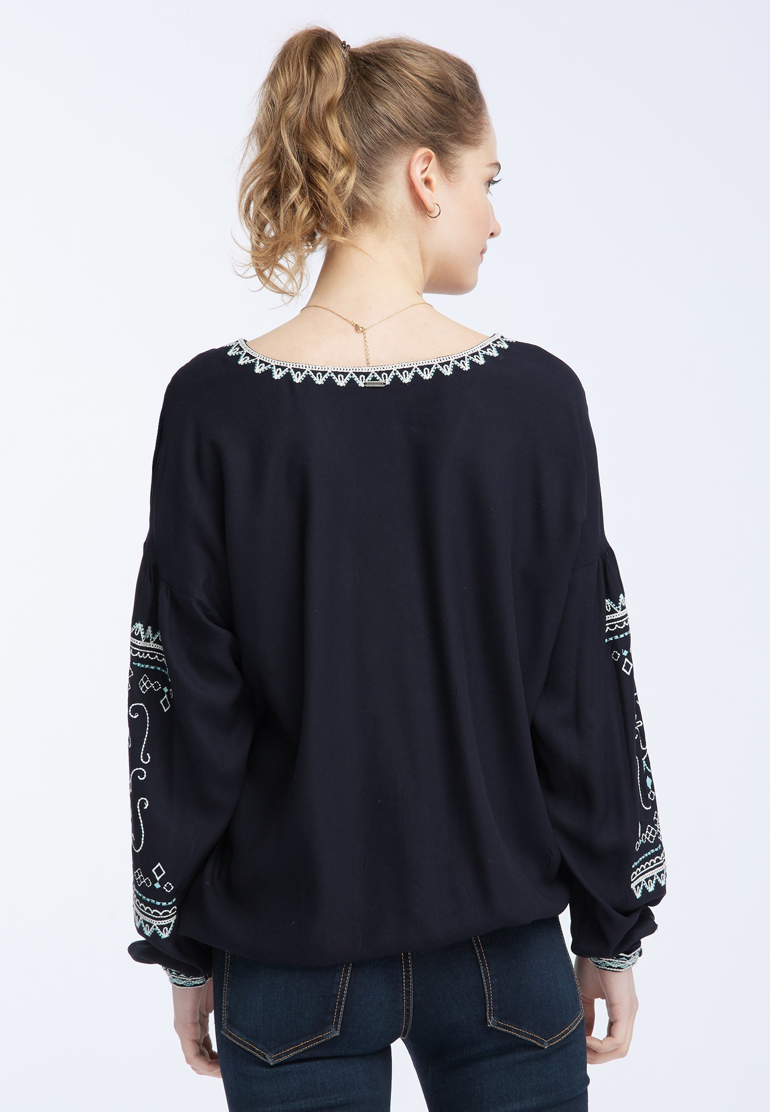 DreiMaster Vintage Women's Bestickte Bluse