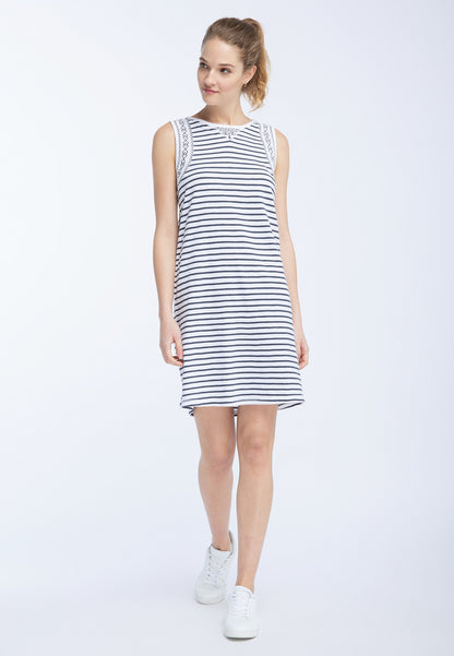 DreiMaster Maritim Women's Besticktes Damen Sommerkleid