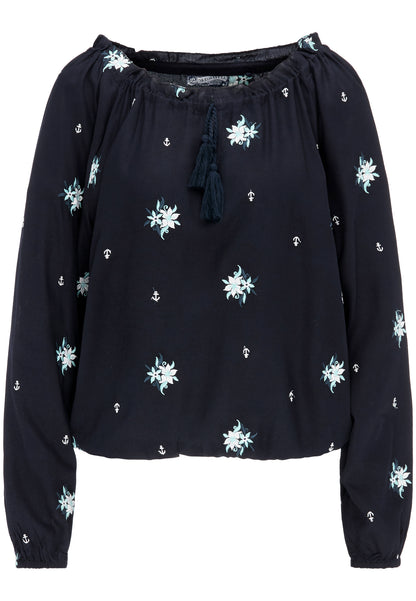 DreiMaster Vintage Bestickte Damenbluse