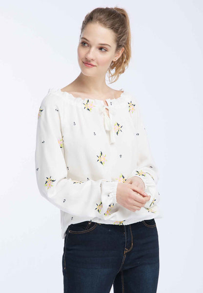 DreiMaster Vintage Bestickte Damenbluse