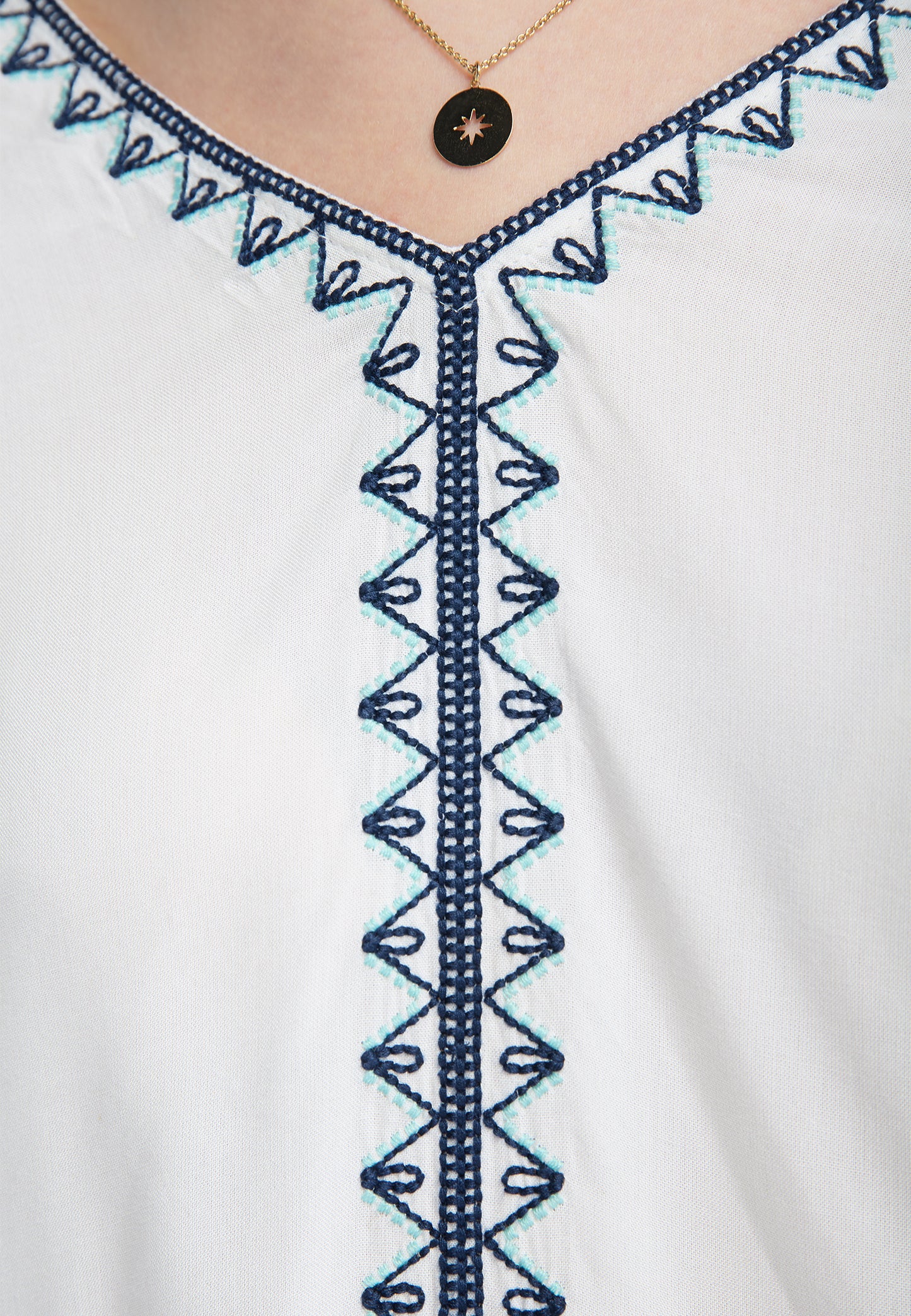 DreiMaster Vintage Women's Bestickte Bluse