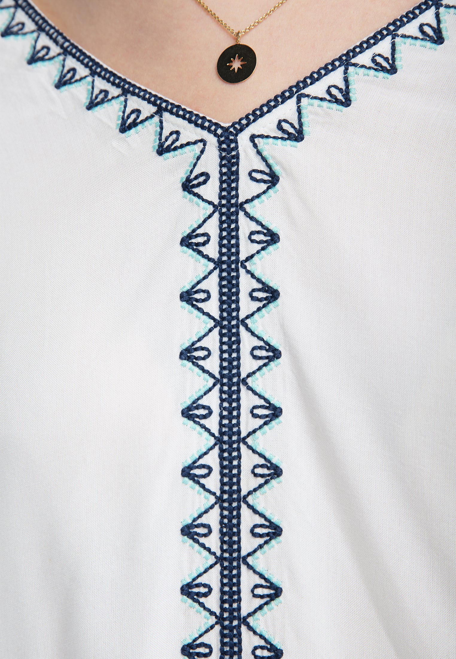 DreiMaster Vintage Women's Bestickte Bluse