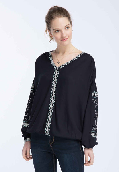 DreiMaster Vintage Women's Bestickte Bluse