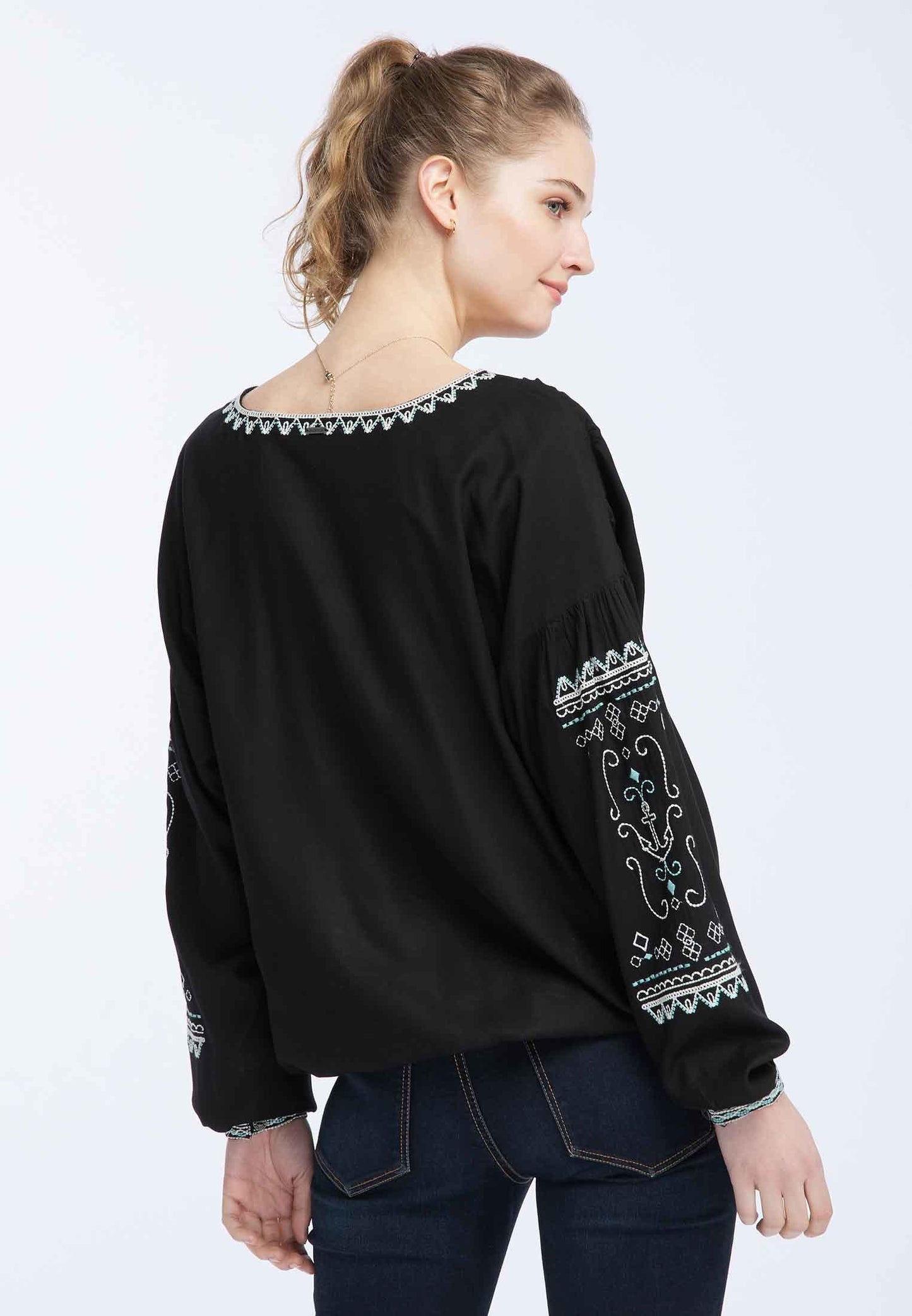 DreiMaster Vintage Women's Bestickte Bluse