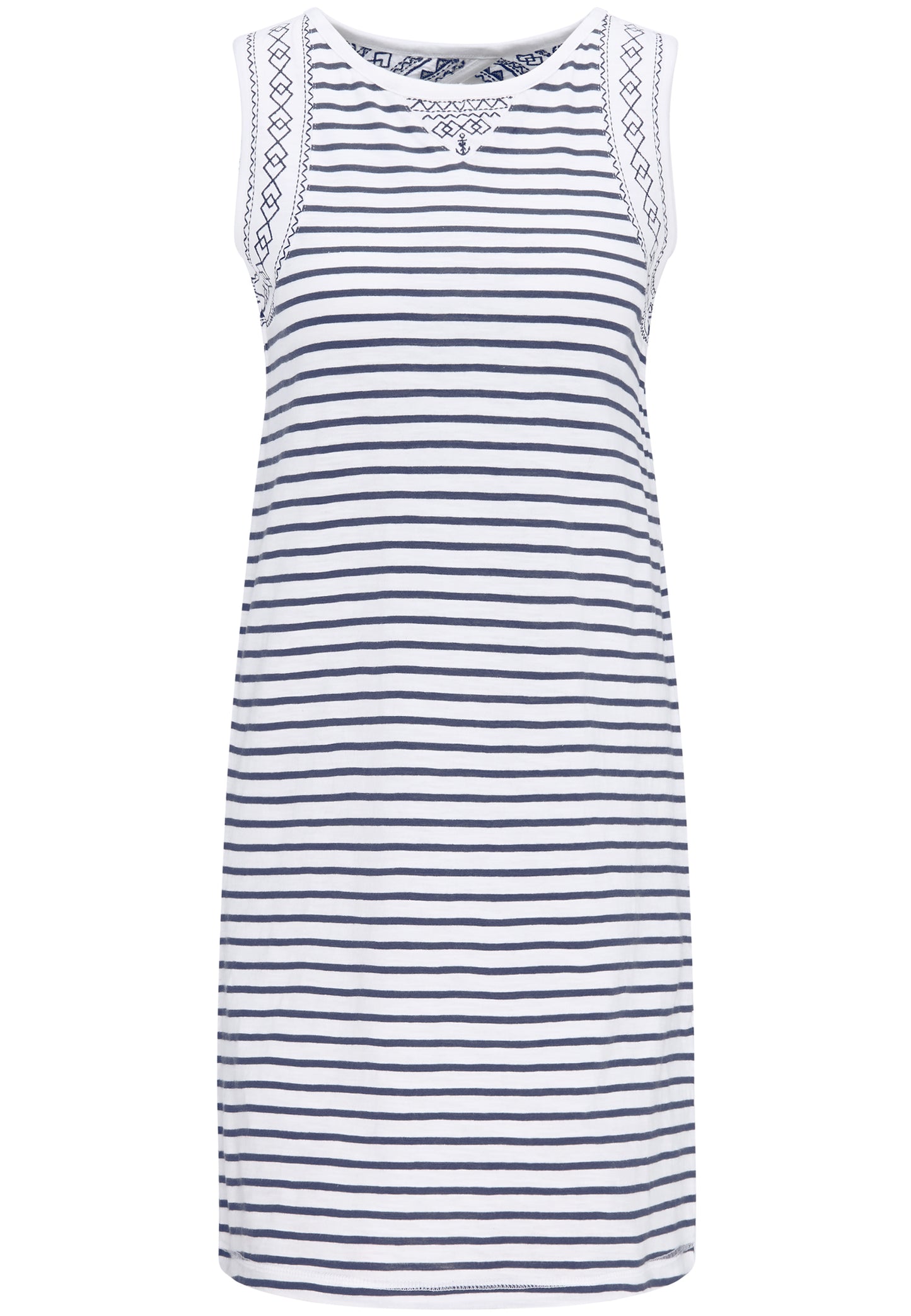 DreiMaster Maritim Women's Besticktes Damen Sommerkleid