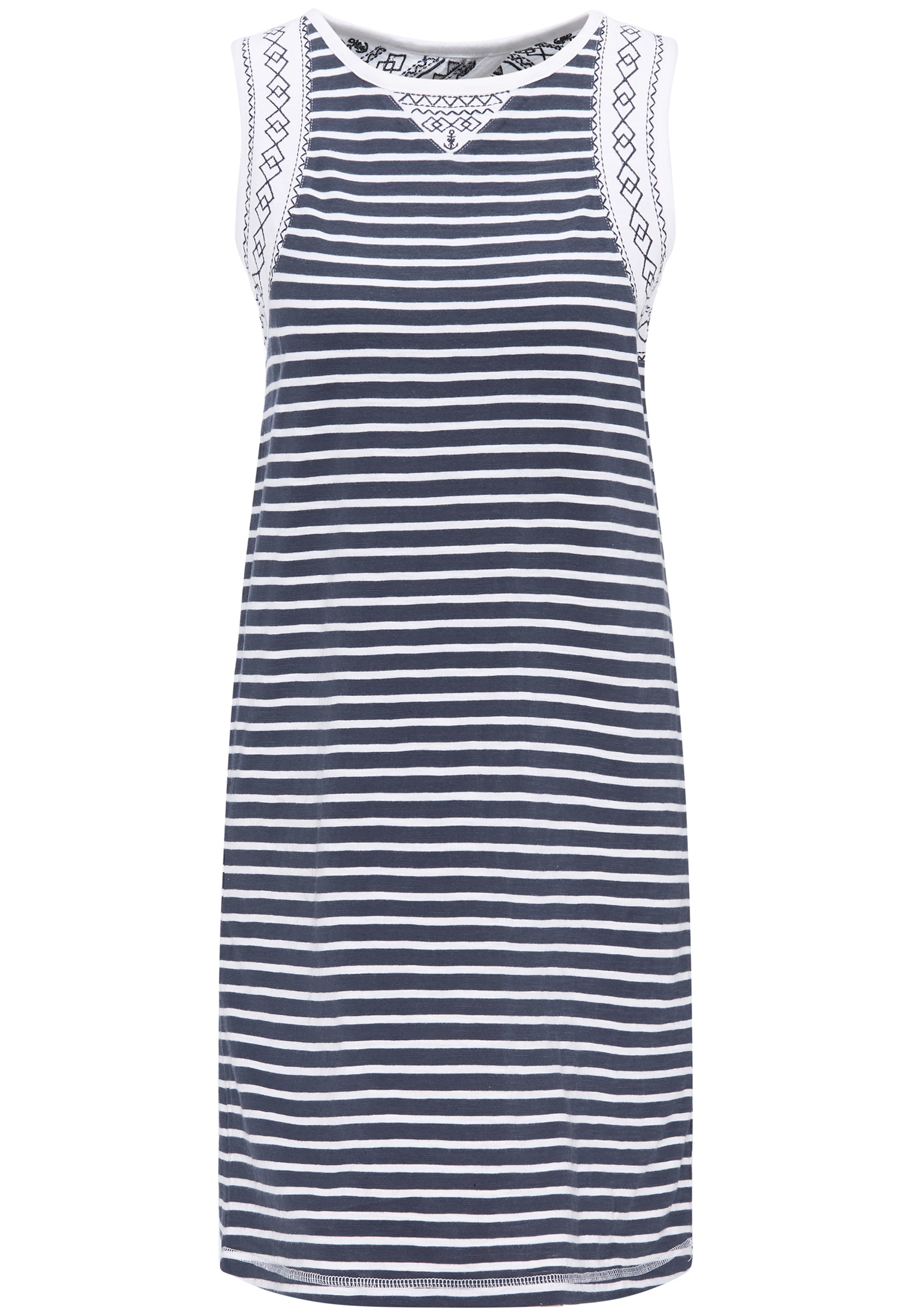 DreiMaster Maritim Women's Besticktes Damen Sommerkleid