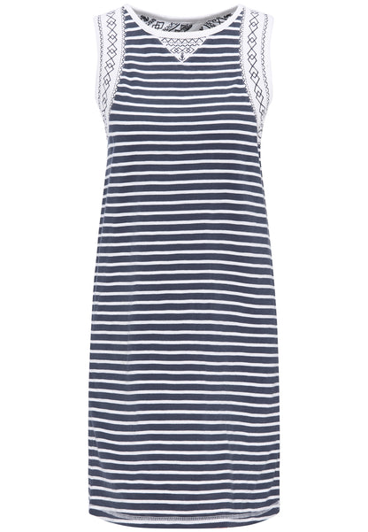 DreiMaster Maritim Women's Besticktes Damen Sommerkleid