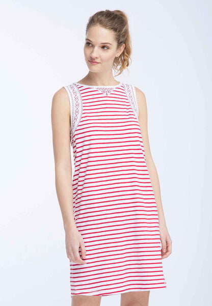 DreiMaster Maritim Women's Besticktes Damen Sommerkleid