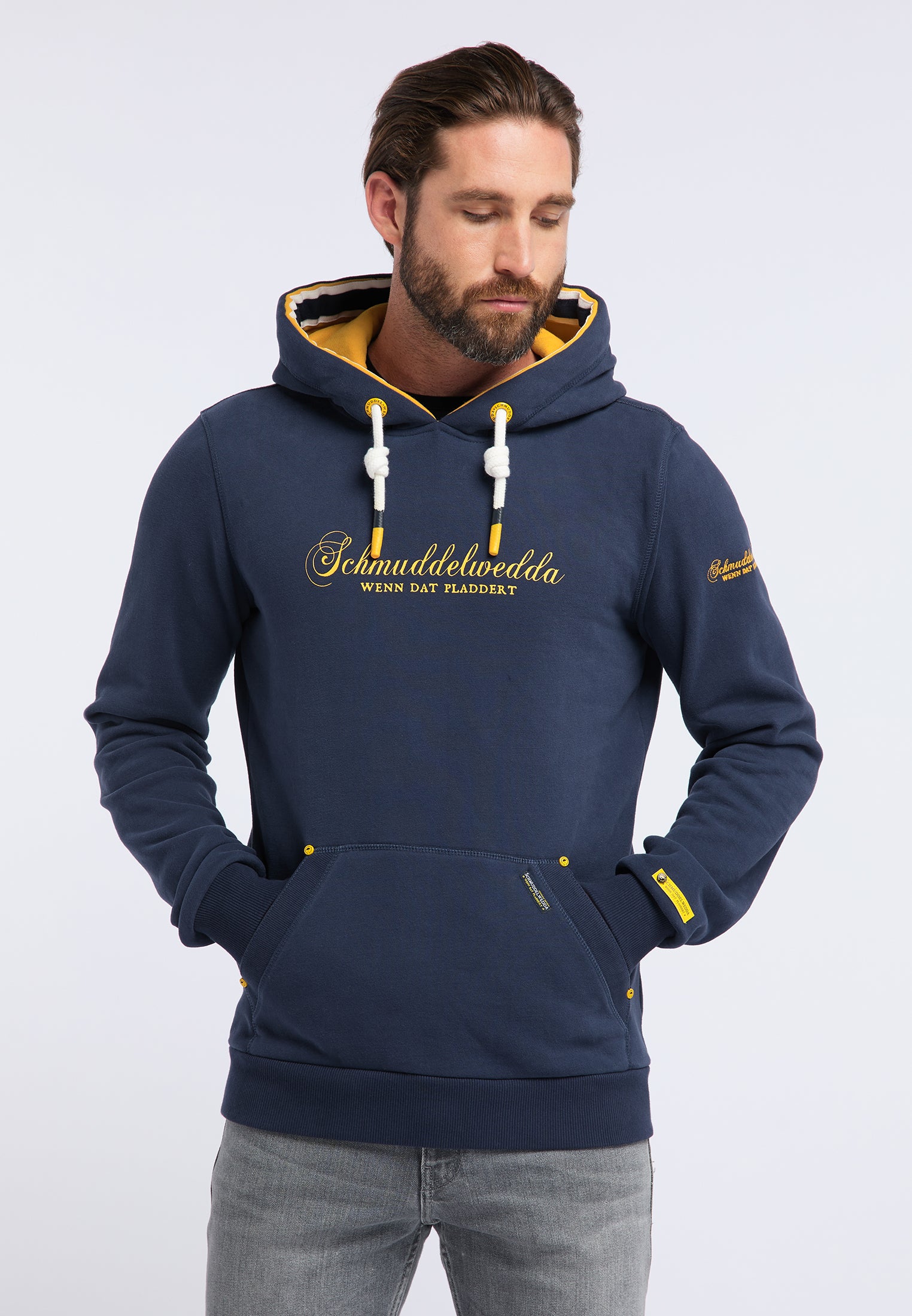 Schmuddelwedda Bluza z kapturem Mężczyźni