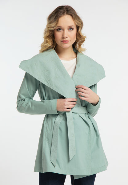 DreiMaster Vintage Damen-Kurzmantel aus Baumwolle
