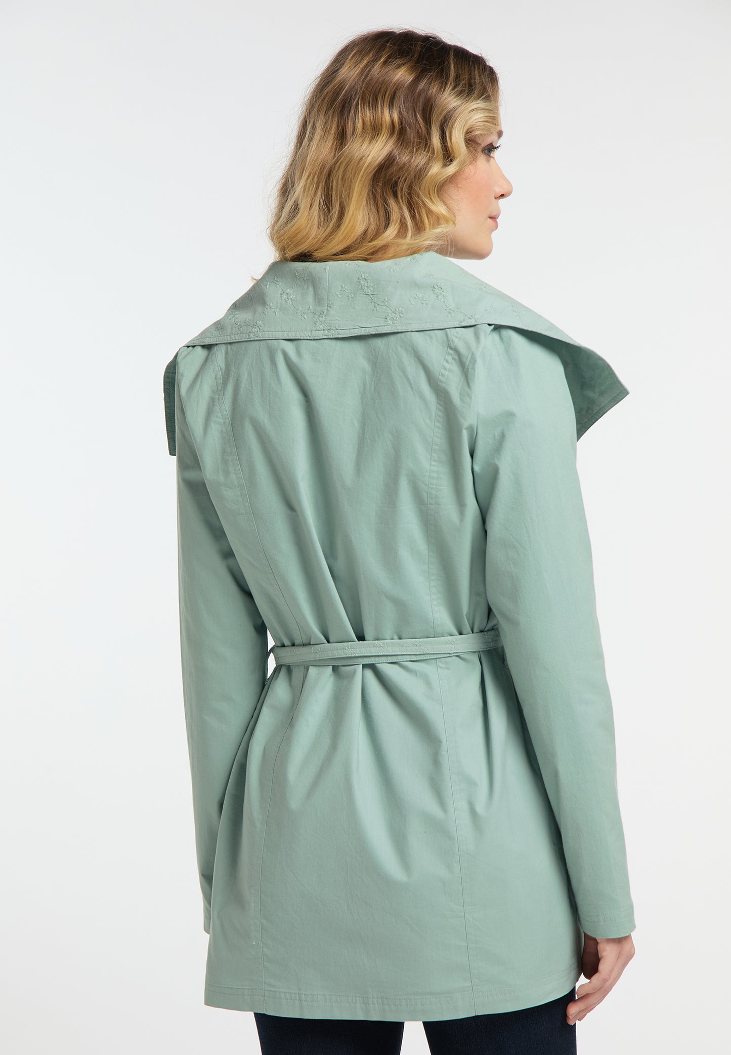 DreiMaster Vintage Damen-Kurzmantel aus Baumwolle