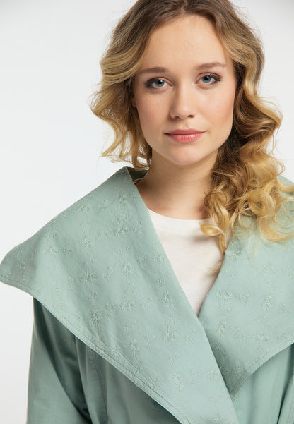DreiMaster Vintage Damen-Kurzmantel aus Baumwolle