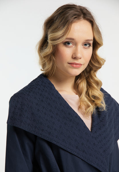 Dreimaster Vintage krótki bawełniany płaszcz damski