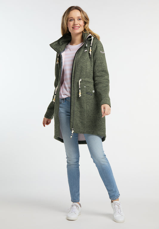 Schmuddelwedda Damen-Strickfleecemantel
