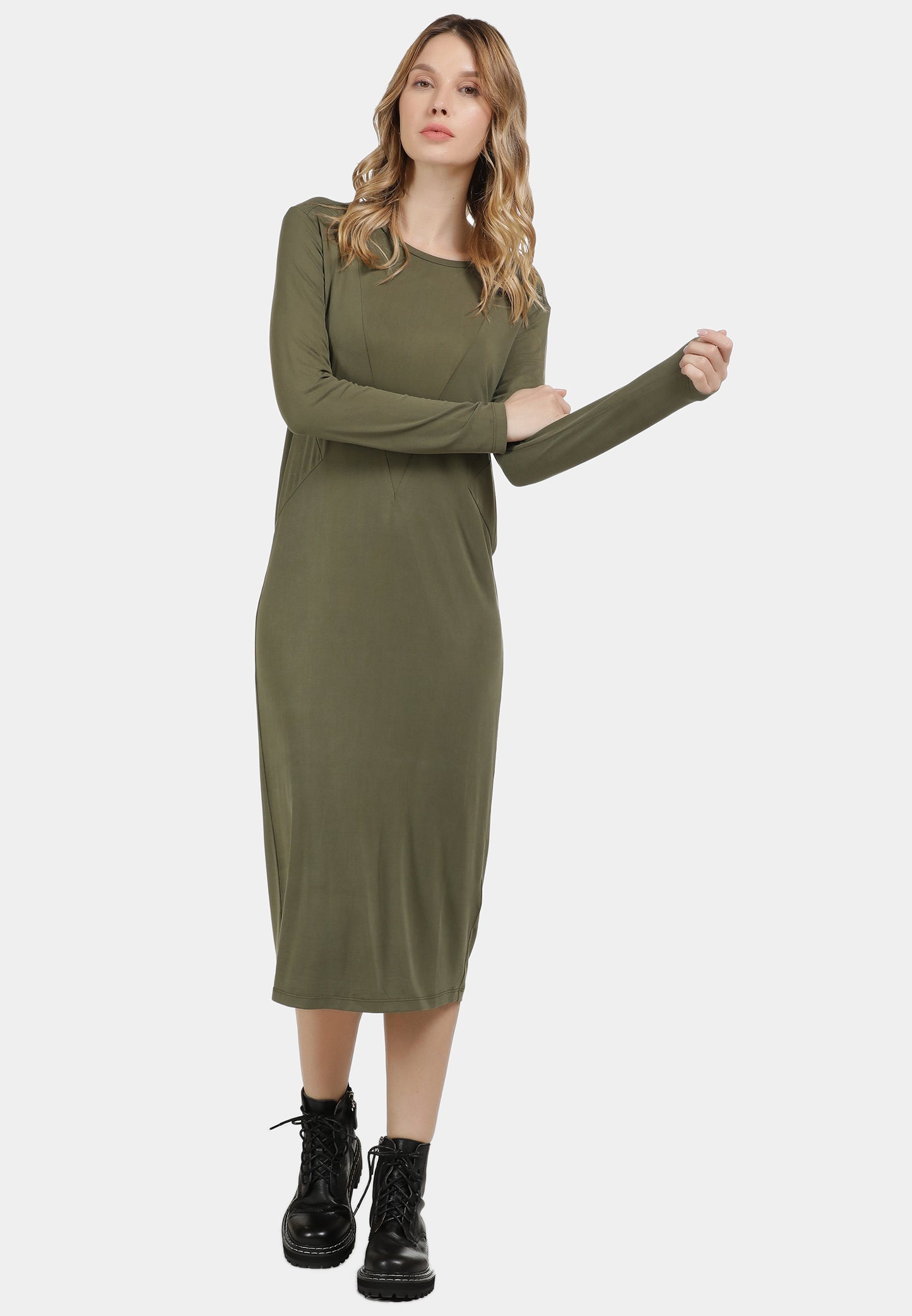 DreiMaster Vintage Damen-Midikleid