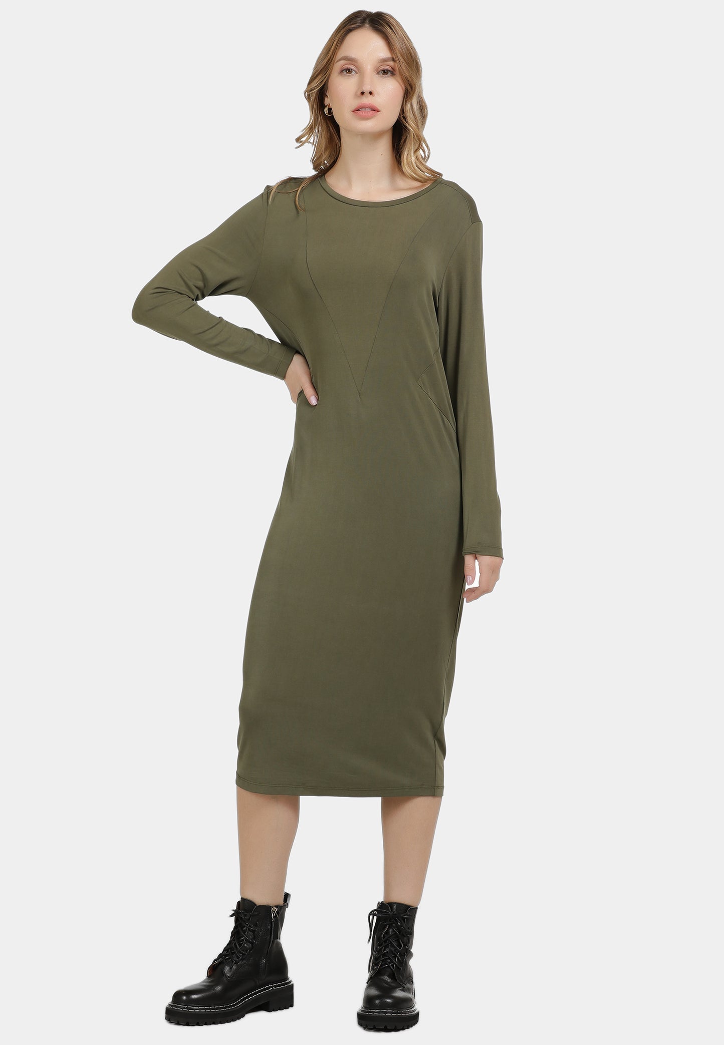 DreiMaster Vintage Damen-Midikleid