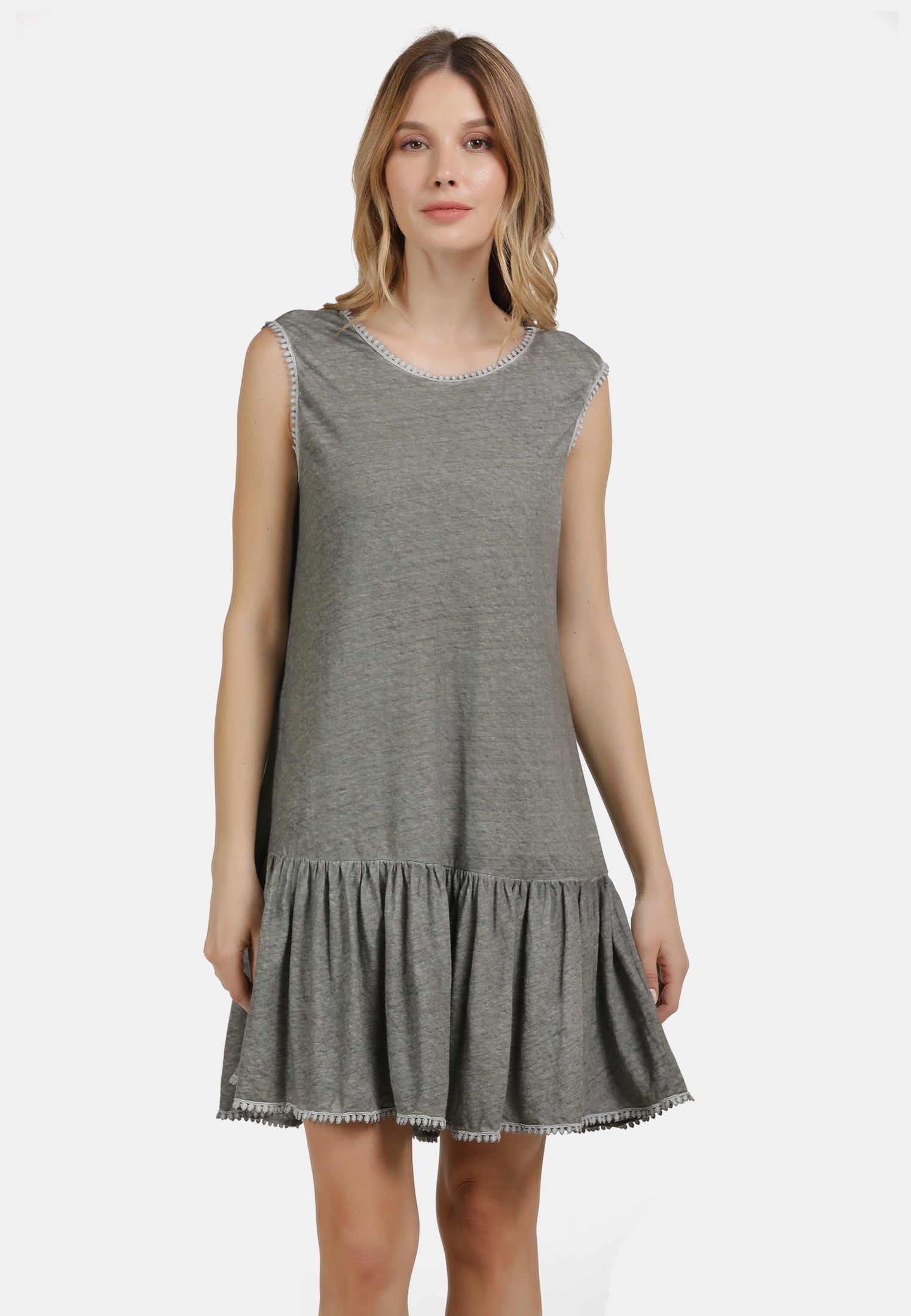 DreiMaster Vintage Women's Leinenkleid