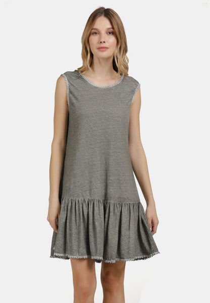 DreiMaster Vintage Women's Leinenkleid
