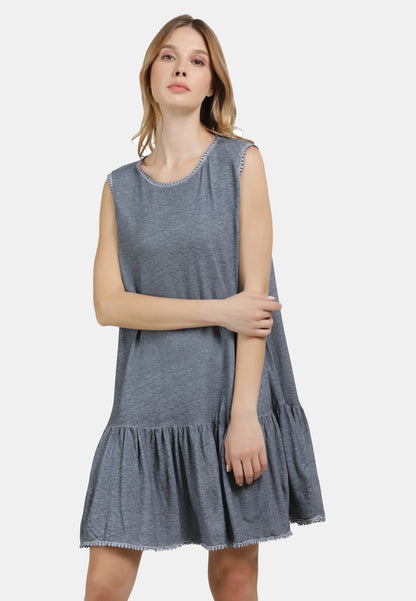 DreiMaster Vintage Women's Leinenkleid