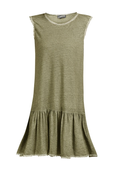 DreiMaster Vintage Women's Leinenkleid
