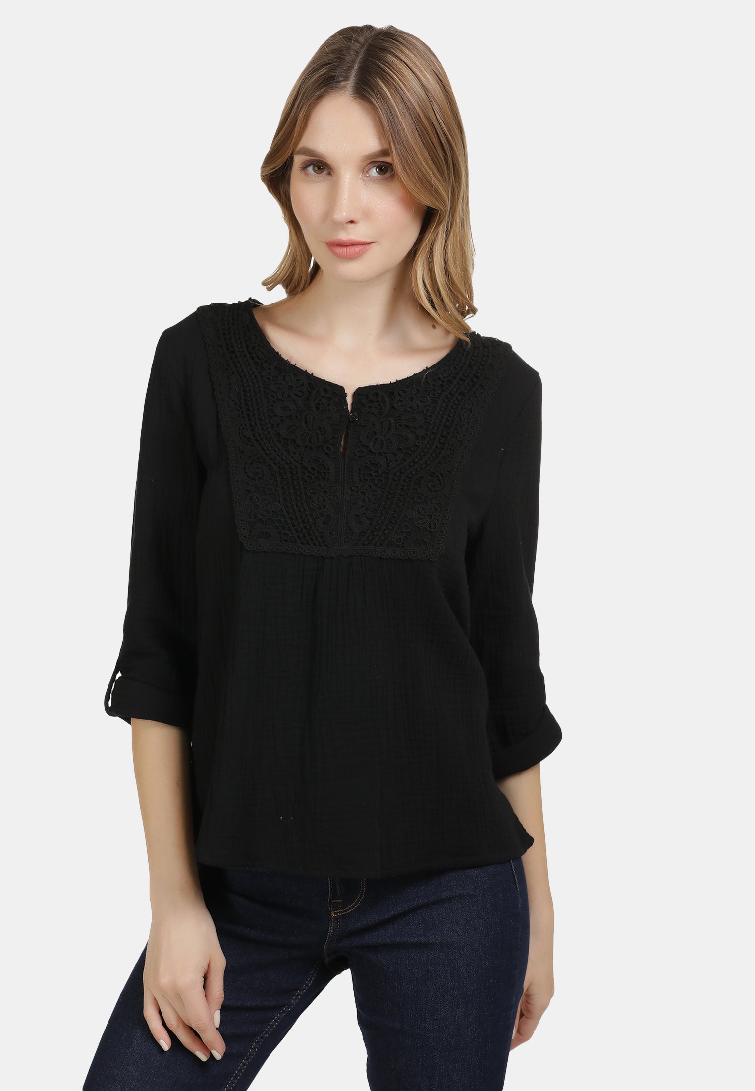 DreiMaster Vintage Damen Bluse