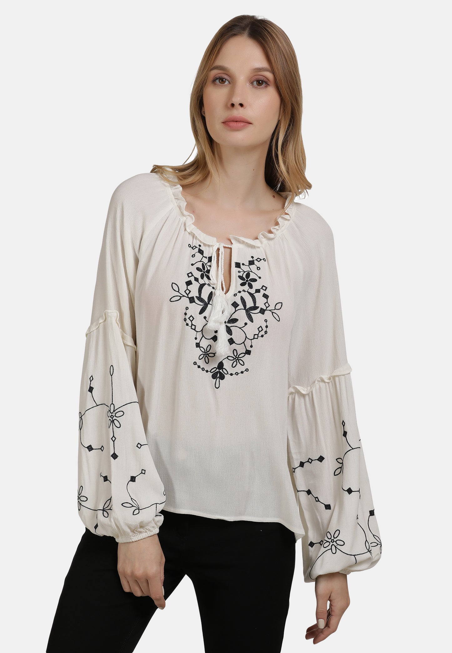 DreiMaster Vintage Women's Schlupfbluse