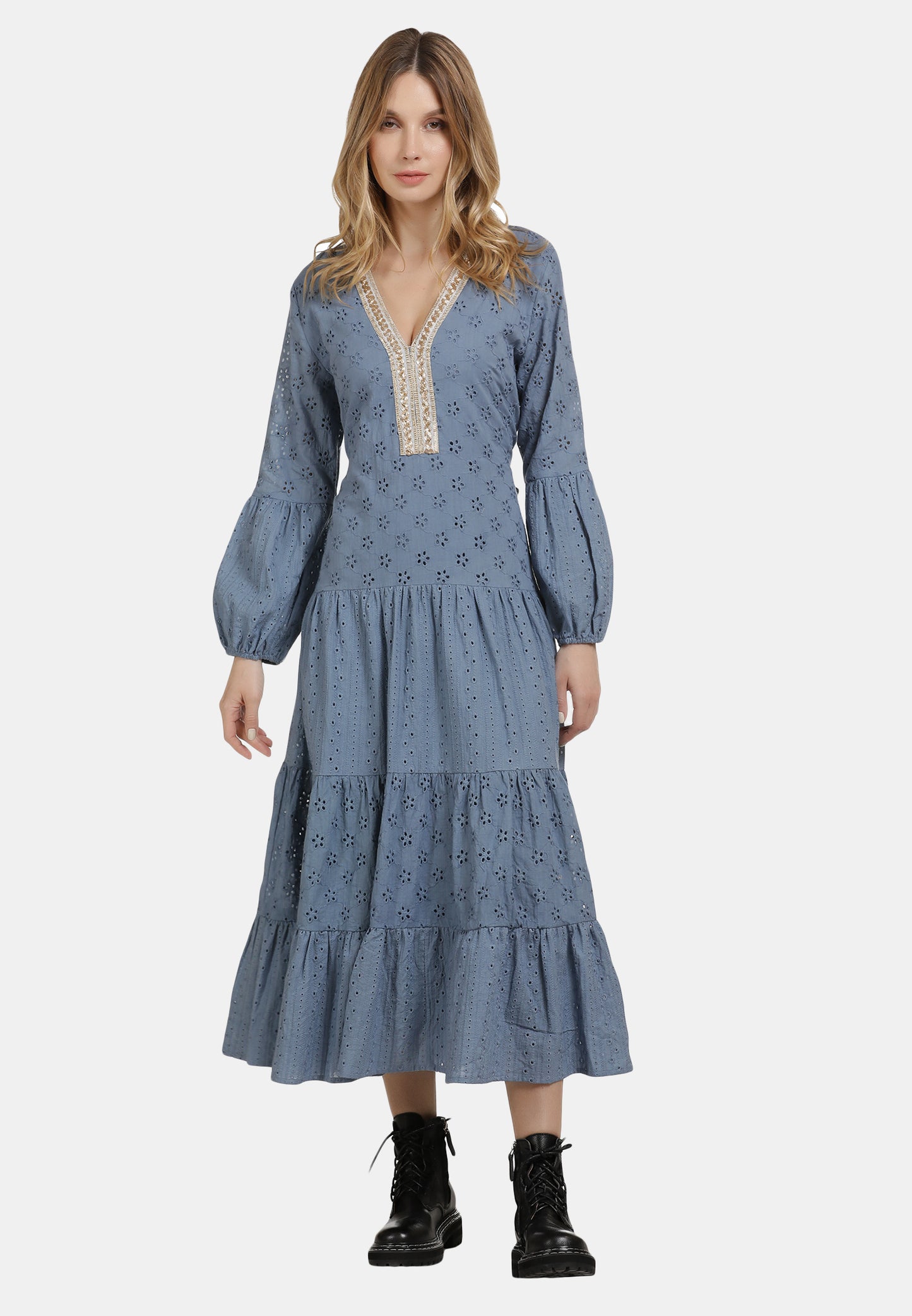 DreiMaster Vintage Women's Stufenkleid