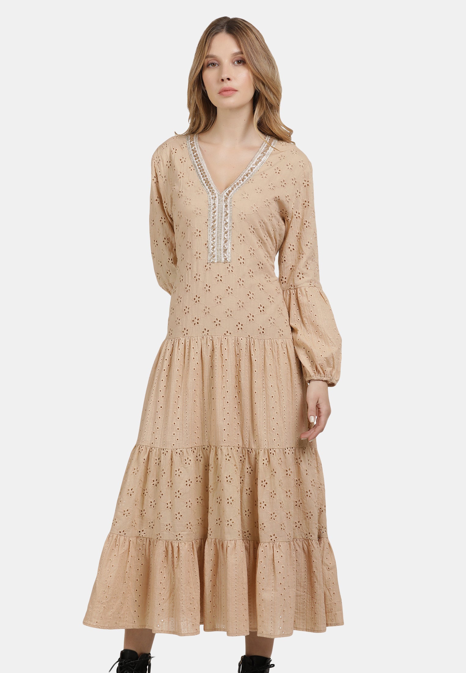 DreiMaster Vintage Women's Stufenkleid