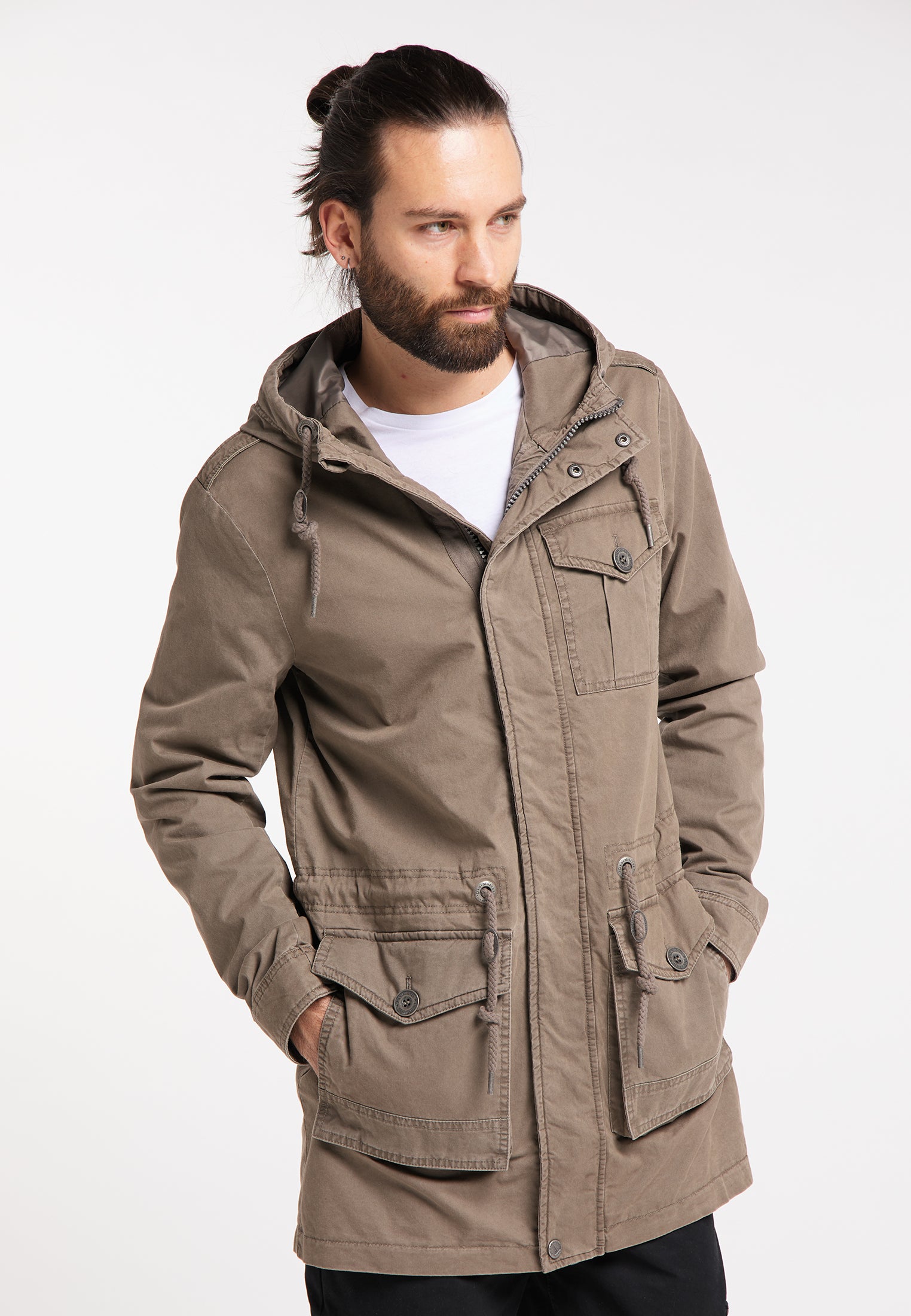 DreiMaster Vintage Herren-Baumwollparka