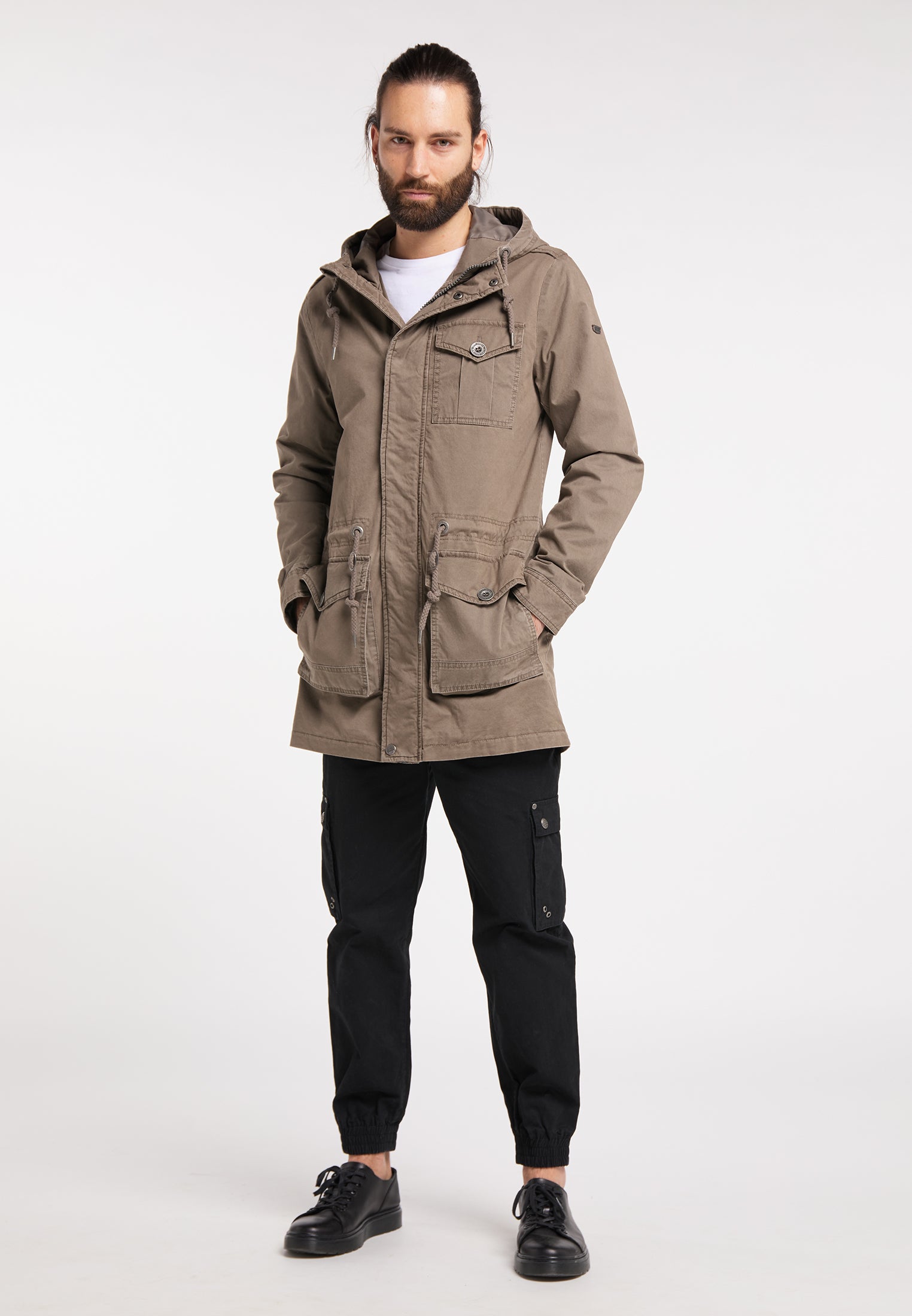 DreiMaster Vintage Herren-Baumwollparka