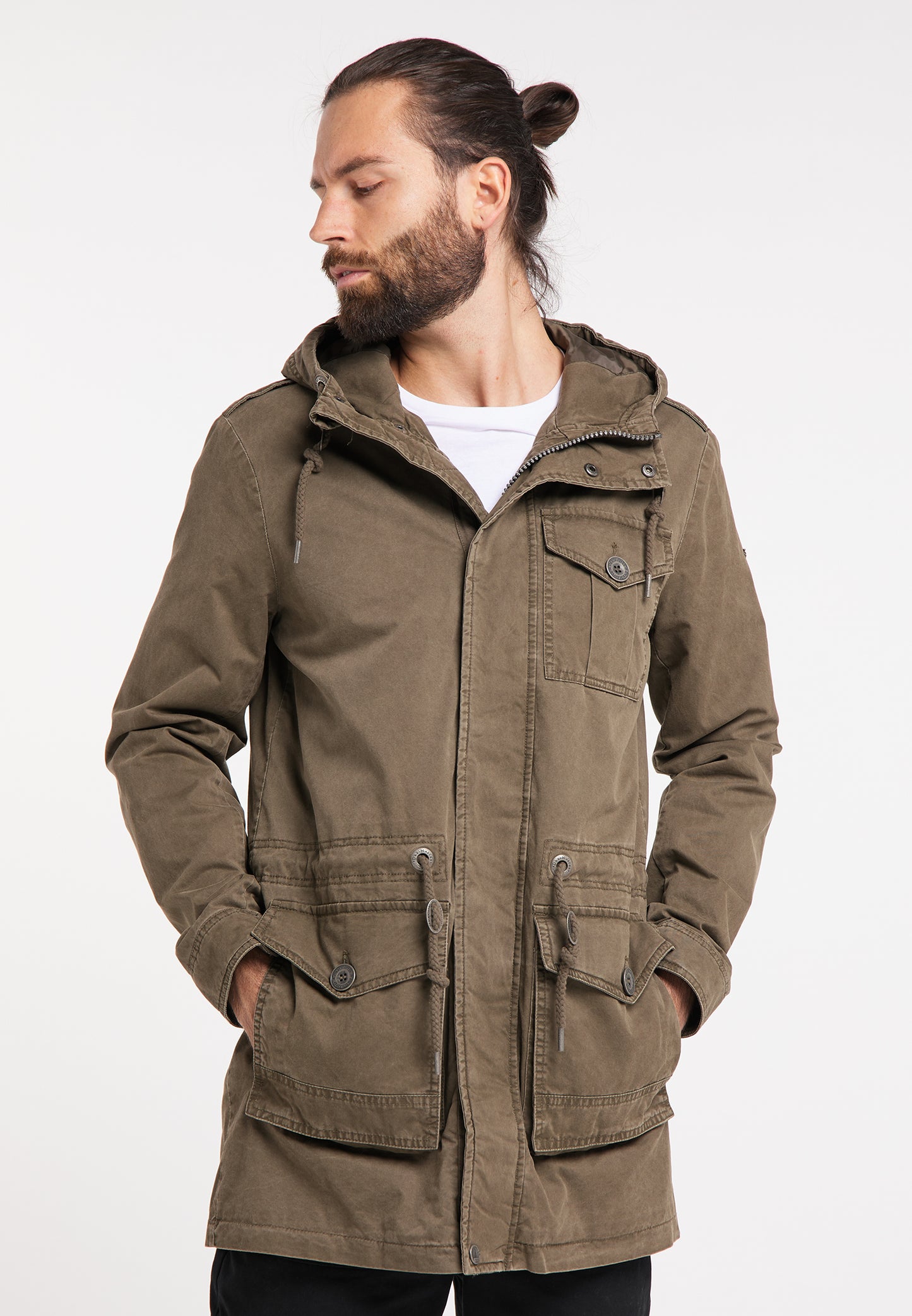 DreiMaster Vintage Herren-Baumwollparka