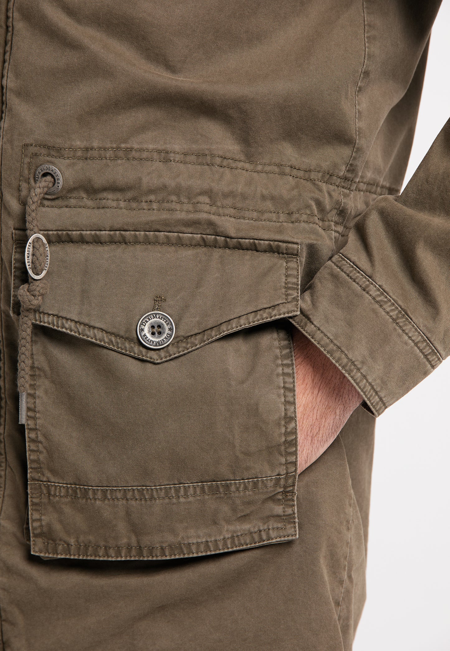 DreiMaster Vintage Herren-Baumwollparka