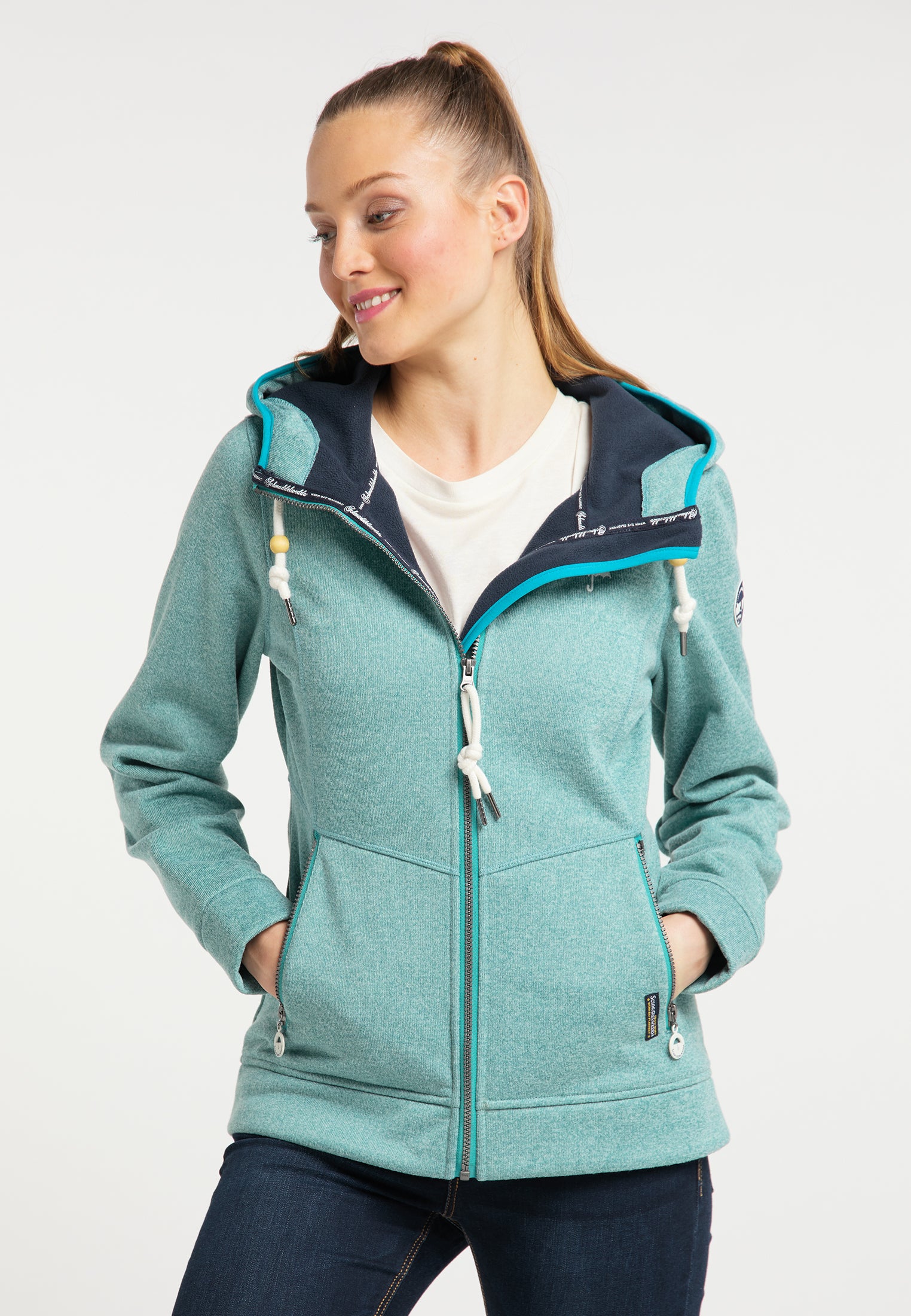 Schmuddelwedda Women's Strickfleece Funktionsjacke