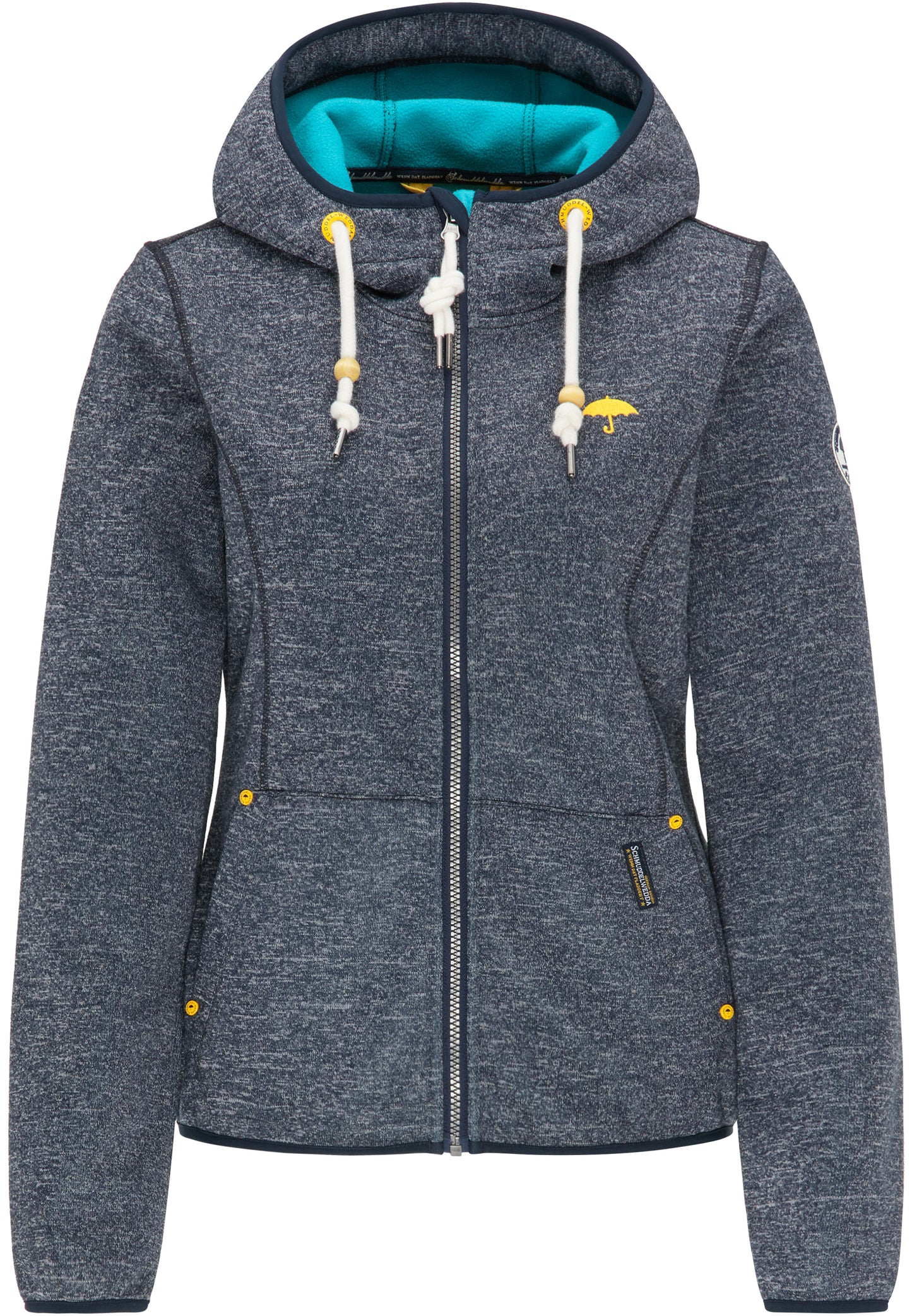 Schmuddelwedda Damen Strickfleece-Funktionsjacke