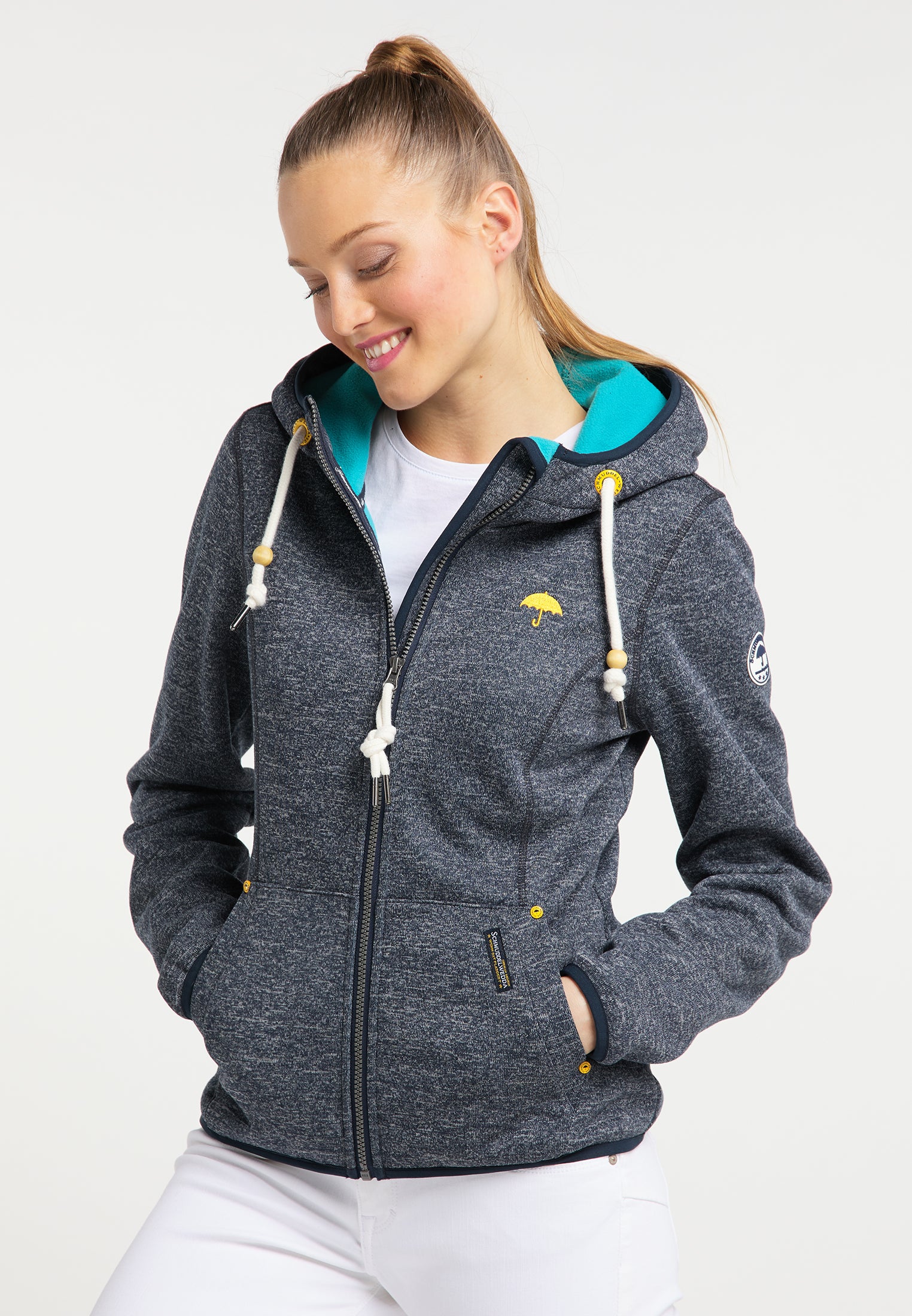 Schmuddelwedda Damen Strickfleece-Funktionsjacke