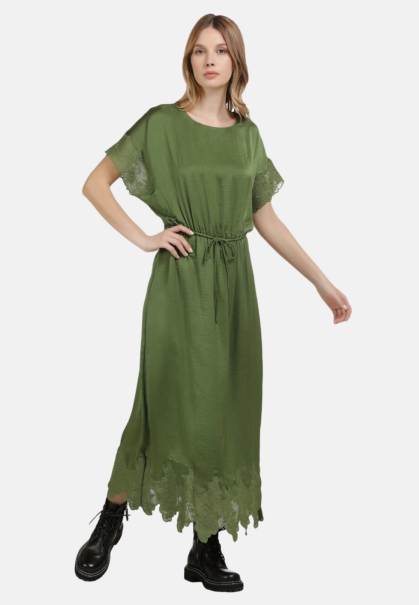 DreiMaster Vintage Women's Satinkleid