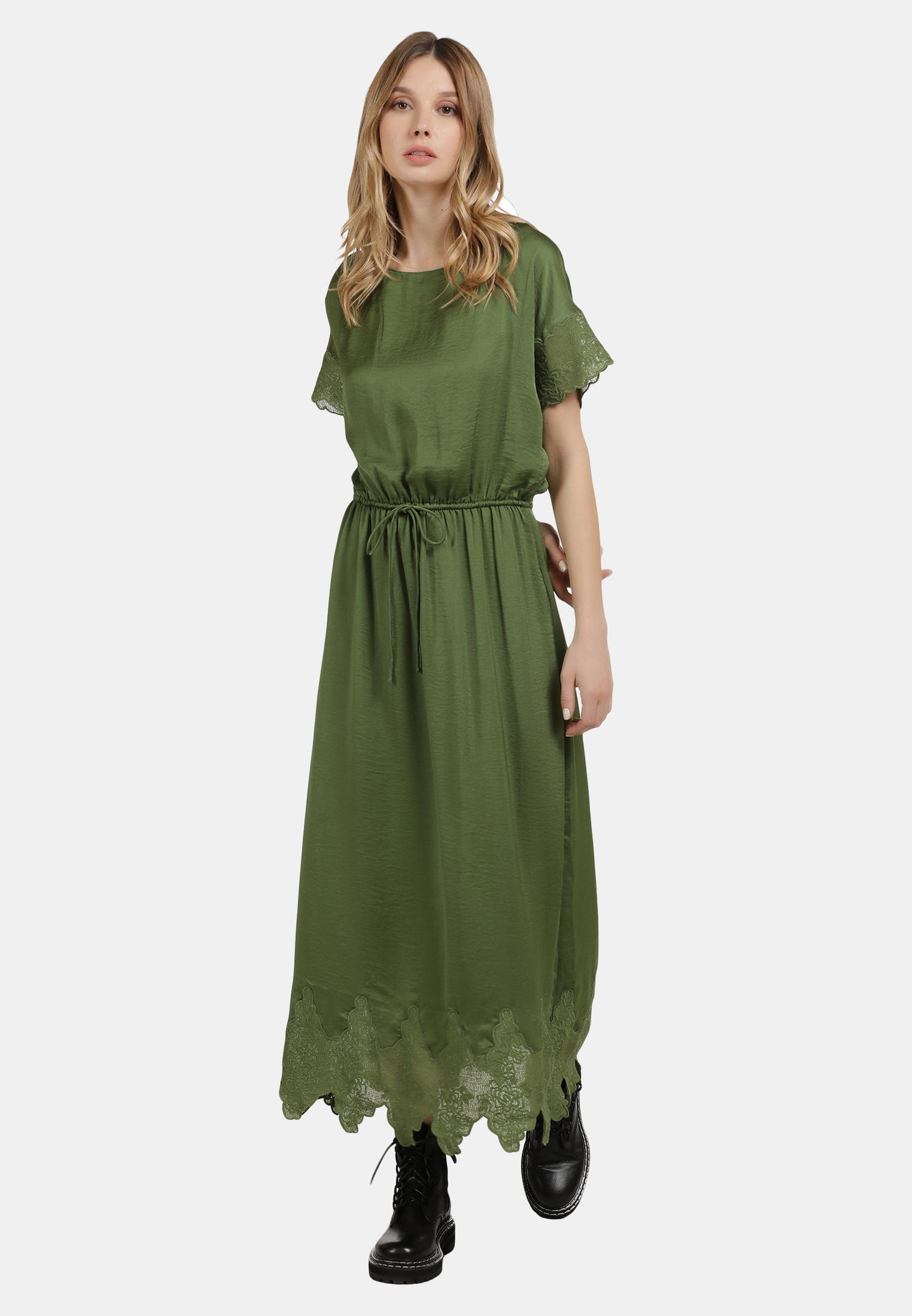 DreiMaster Vintage Women's Satinkleid