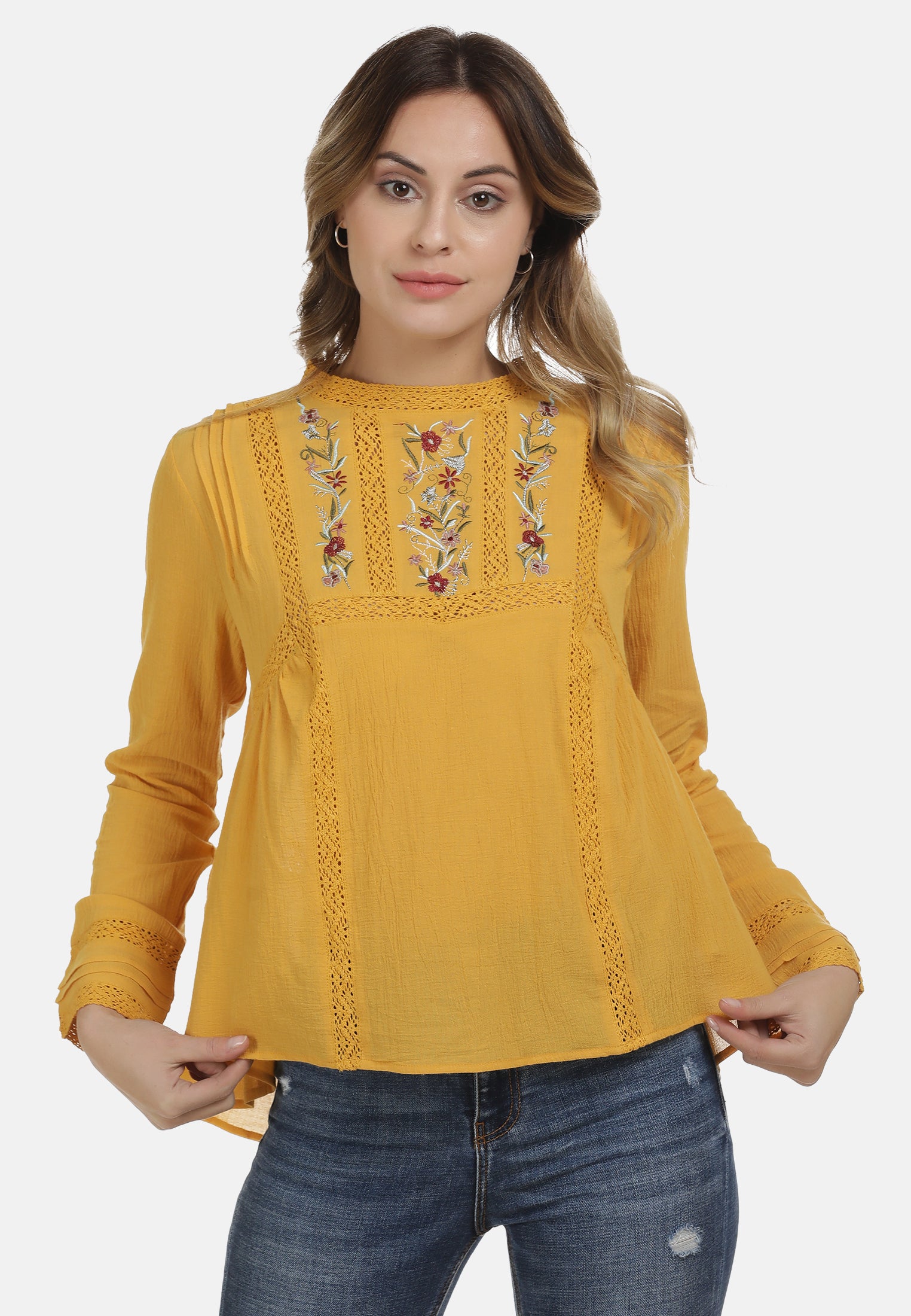 DreiMaster Vintage Damen Bluse